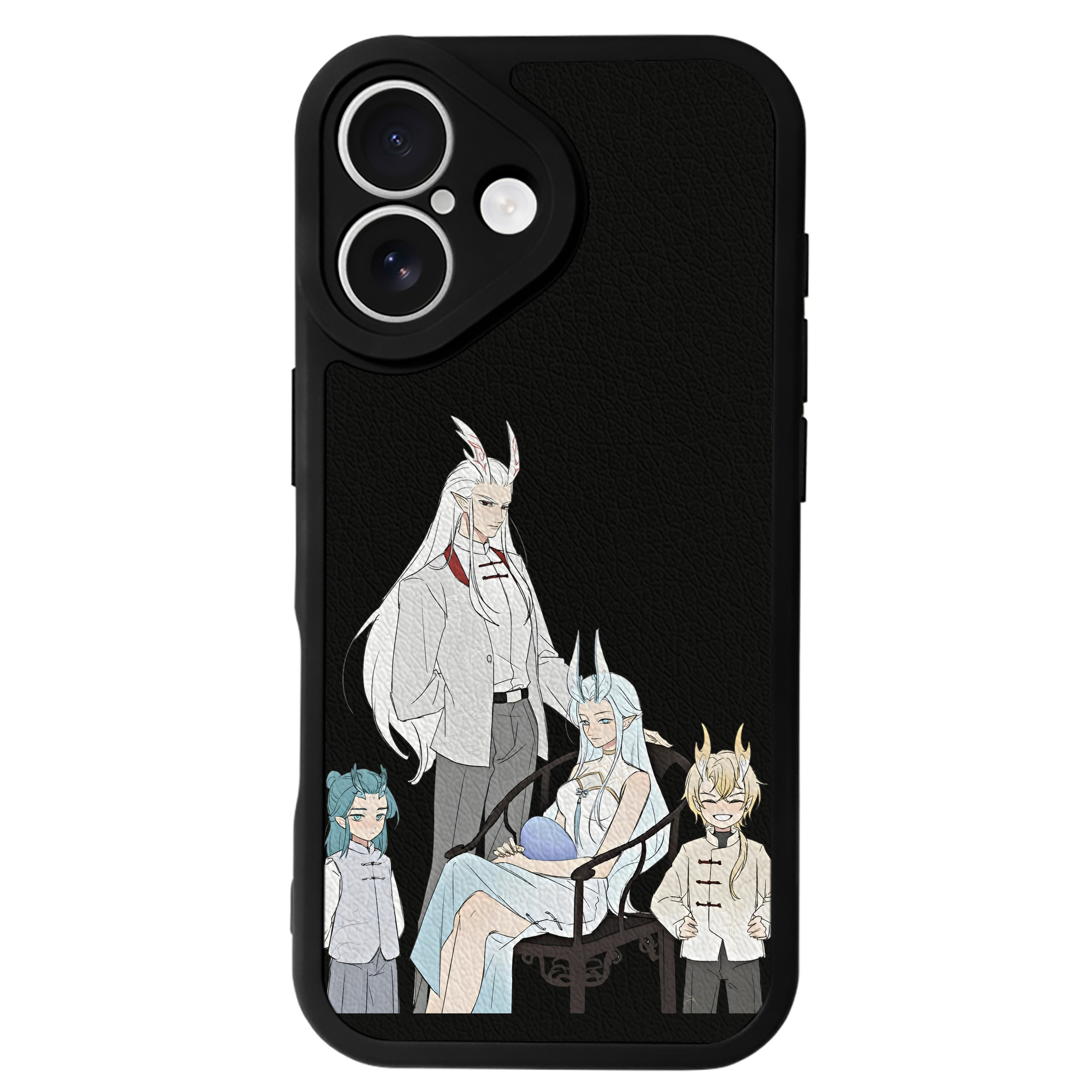 （画像用） Ne Zha 2 ナタ 魔童の大暴れ 【iPhone 16シリーズ対応】シリコンスマホケース（レザー調） 材質：シリコン